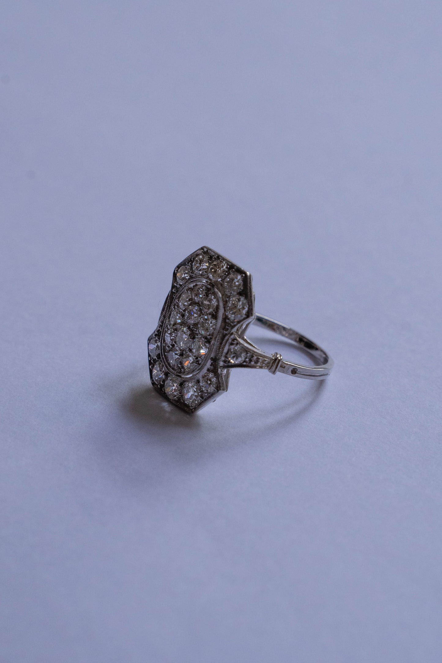Platinum Art Deco ring
