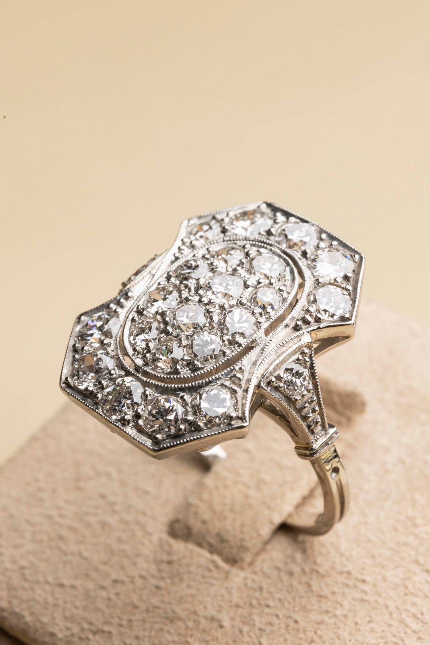 Platinum Art Deco ring