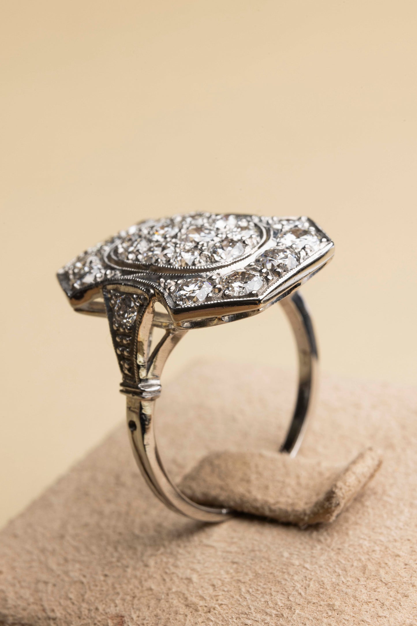 Platinum Art Deco ring
