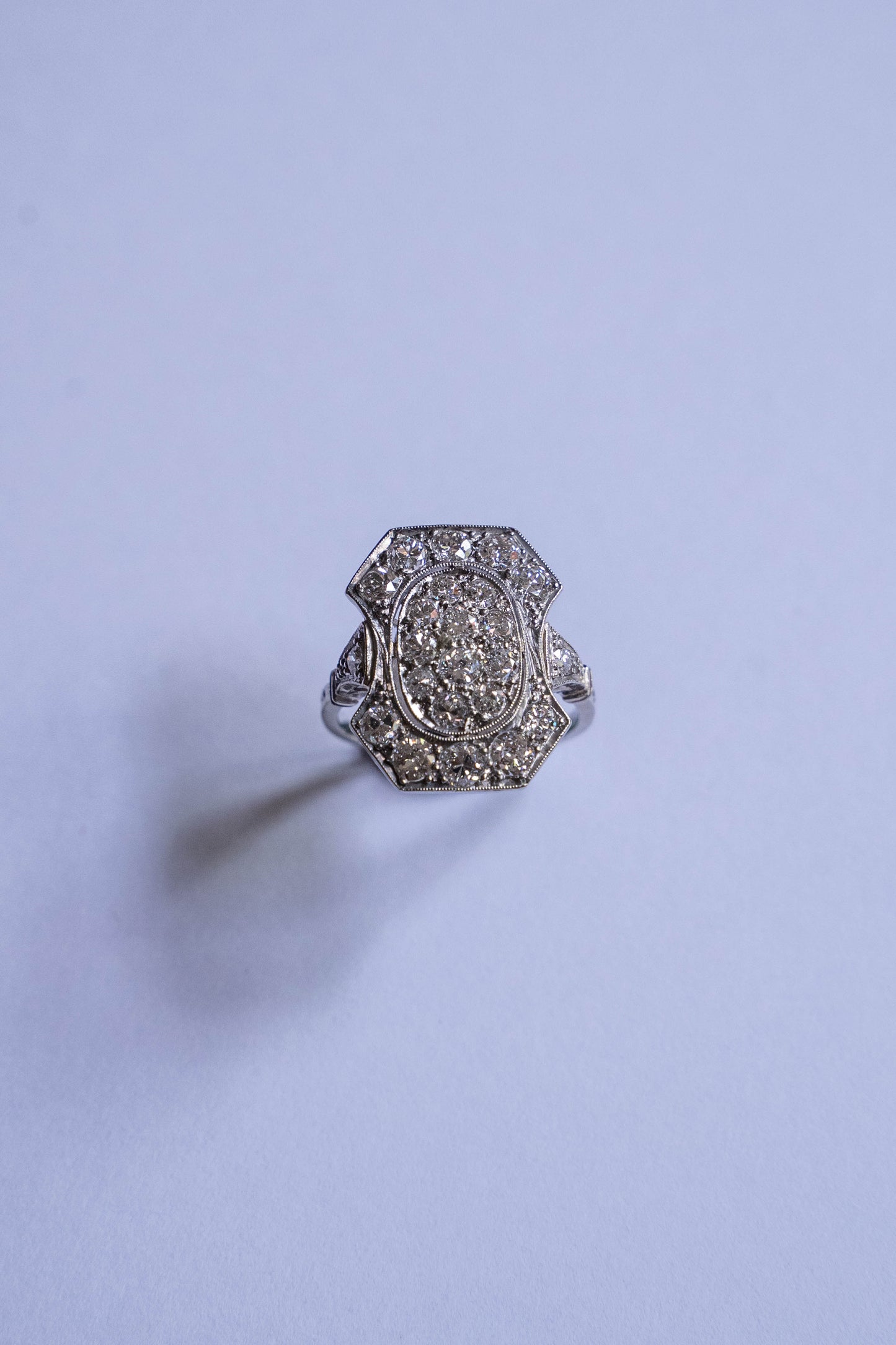 Platinum Art Deco ring