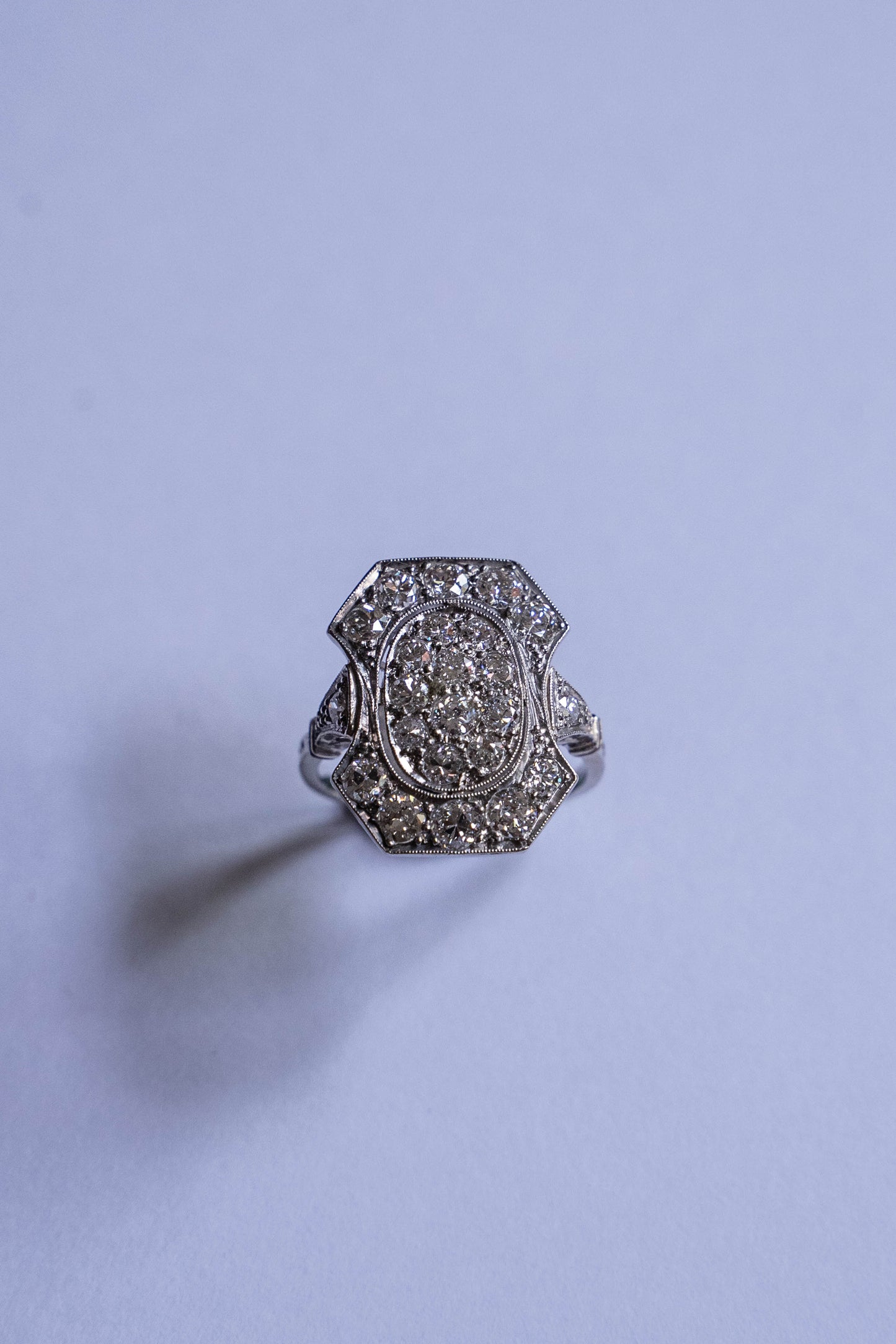 Platinum Art Deco ring