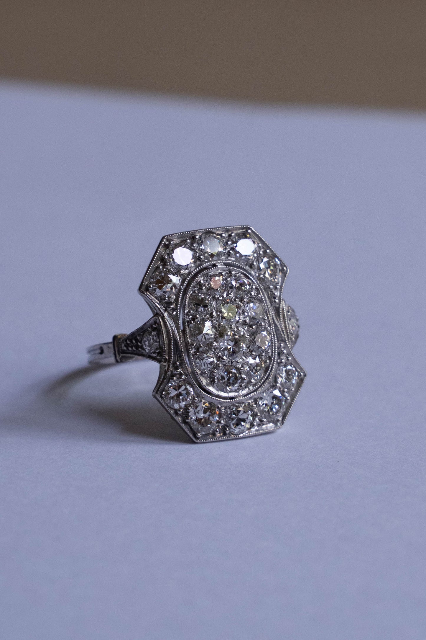 Platinum Art Deco ring