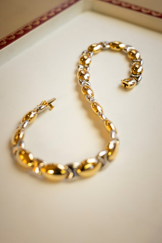 Gio Caroli necklace platinum and yellowgold