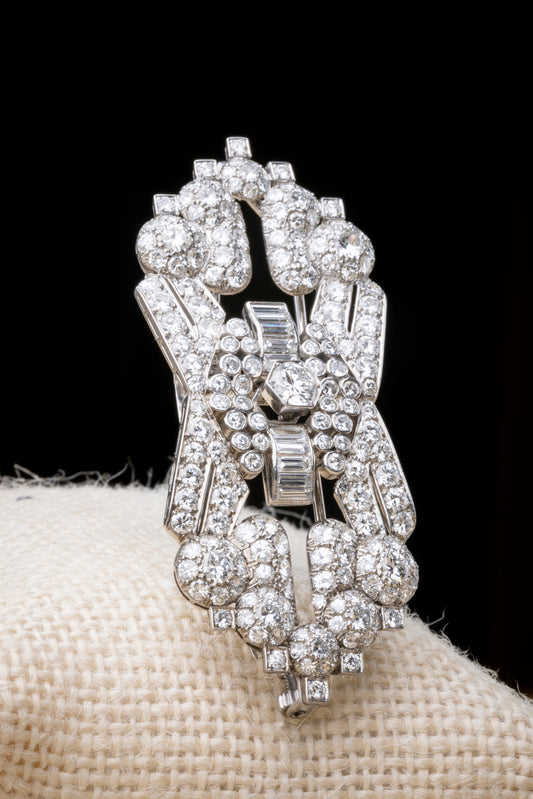 Art Deco Platinum brooch