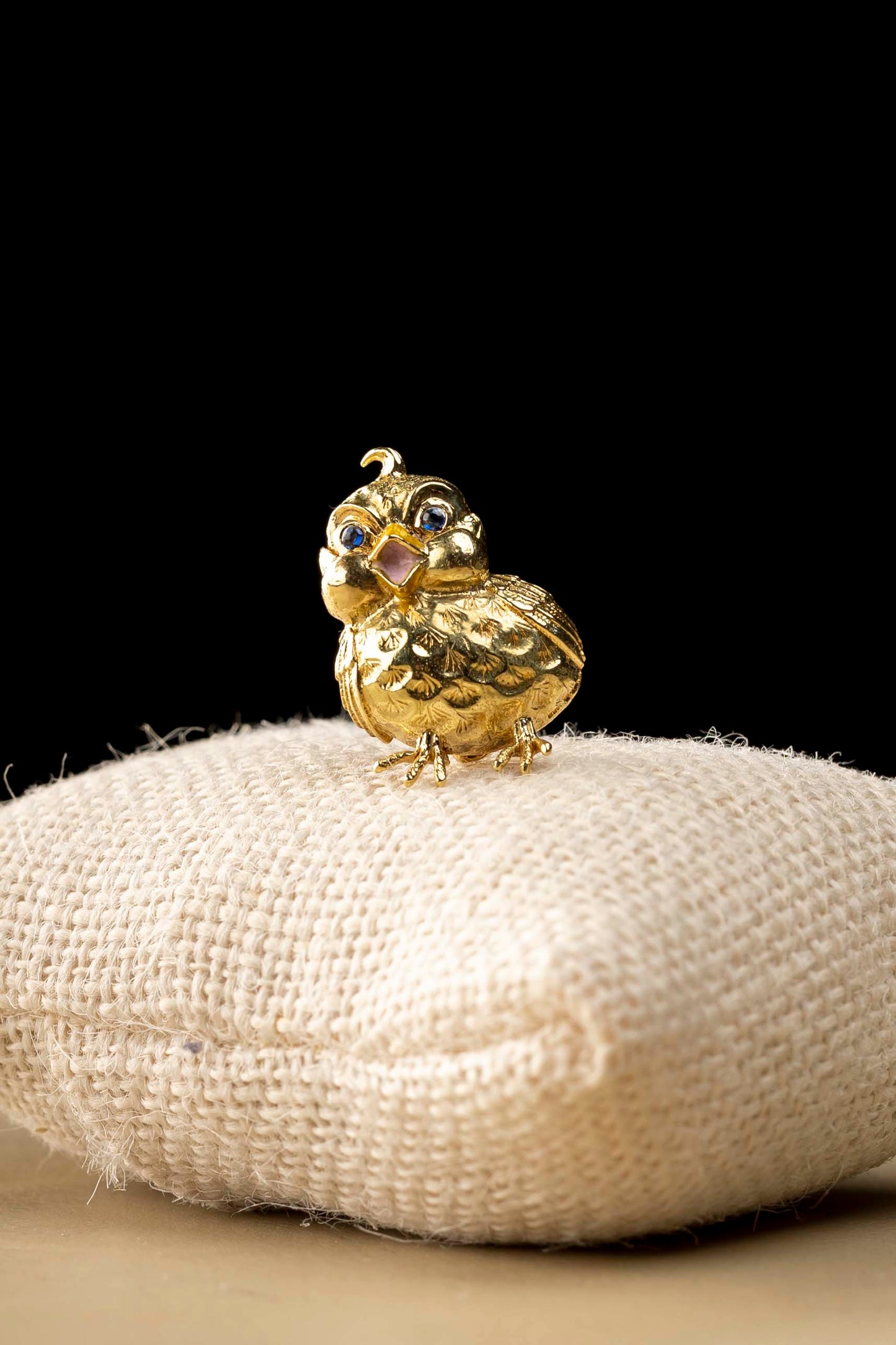 Owl brooch made in London